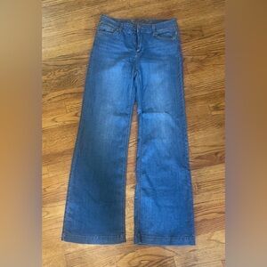 Wide Leg Wax Jeans